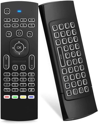 MX3 Pro Mini Keyboard Backlight Fly Remote Mouse,Android TV white led 
