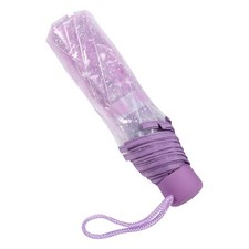 Transparent Cherry Blossom Umbrella, Clear 93 centimeters, Light Purple
