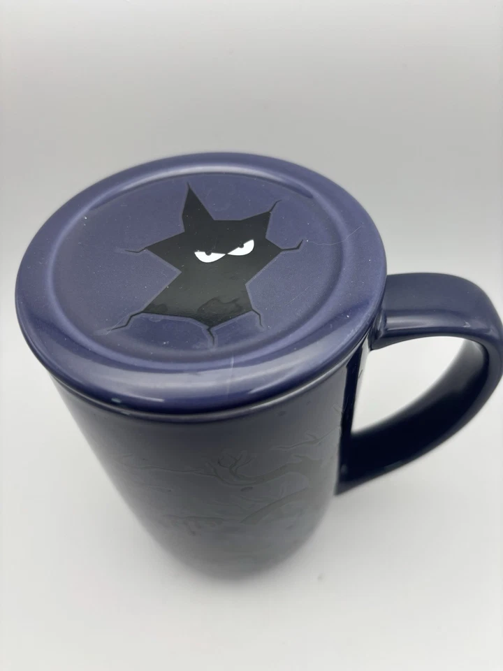 Davids Tea Nordic Mug Color Changing Monster Haunted Forest Halloween Purple Lid - Image 2 of 4