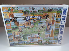 White Mountain Puzzle Historic New York 1000 Piece 1996 Discontinued New Sealed