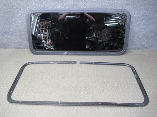01-03 VW EUROVAN T4 CAMPER REAR RIGHT SLIDING DOOR TINTED WINDOW W FRAME OEM