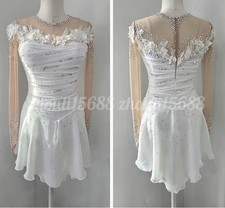 New ice figure skating dress Baton rotating dress custom size