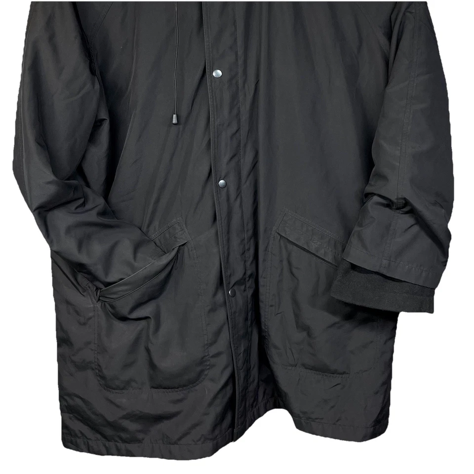 Chaqueta Abrigo Kenneth Cole 2 en 1 Parka Forro Polar Repelente de Manchas de Lluvia Negra XXL Foto 3 de 4