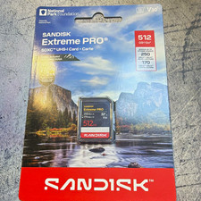 SanDisk Extreme PRO 512GB SDXC UHS-I V30 Class 10 High Speed Memory. Authentic