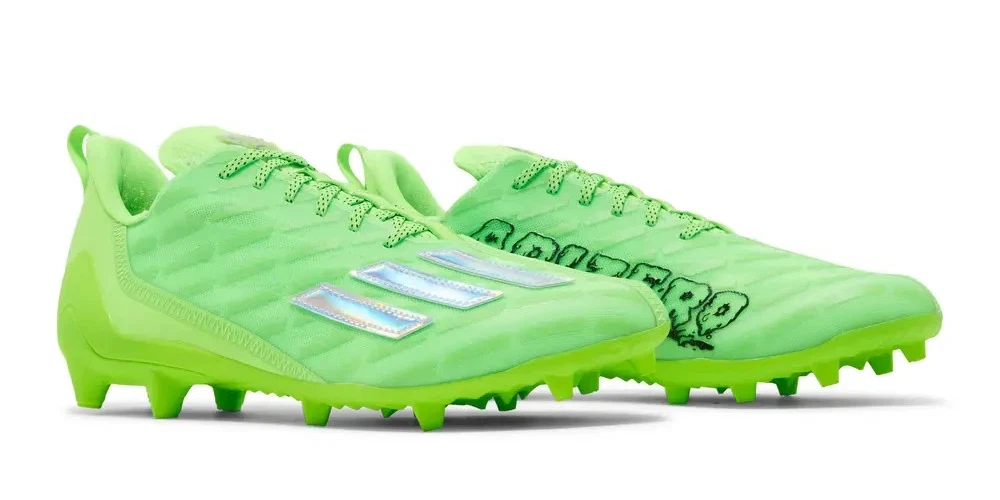 adidas Adizero Cleats Team Solar Green Silver Metallic for  display picture 1