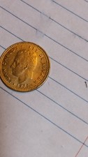Spain 1975 Peseta Coin Gold Juan Carlos I Uncertified Collectible Currency