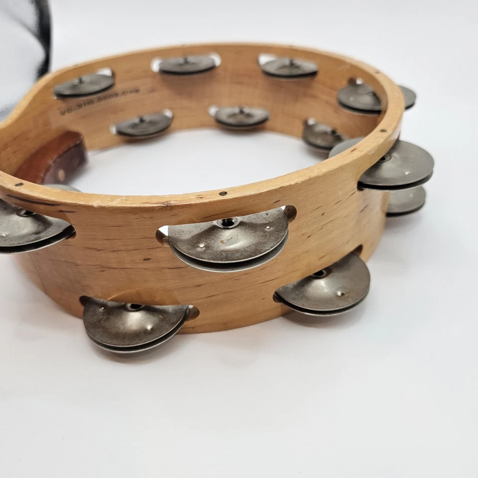 Винтажный деревянный двухрядный бубен Vaughn Craft США 8 дюймов - Изображение 4 из 4