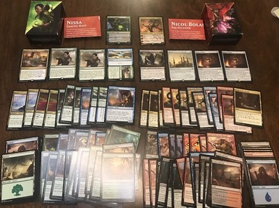 Magic the Gathering Hour Of Devastation 2 Planeswalker Decks Nicol Bolas + Nissa