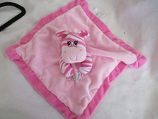 Giraffe Cutie Lovey Plush Baby Girl Pink Security Blanket Baby Essentials Satin