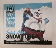 Vamoose Giant Ride On Inflatable Polar Bear Snowtube 52"L 40"W 14 Up to 250 Lbs