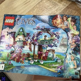 LEGO Elves 41075 The Elves' Treetop Hideaway set with manual. Missing 6 pieces