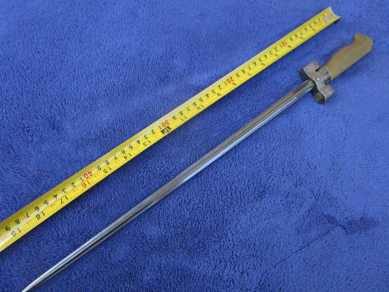 ORIGINAL  ANTIQUE M1886/93 FRENCH LEBEL "ROSALIE" SHORTENED BAYONET AND SCABBARD