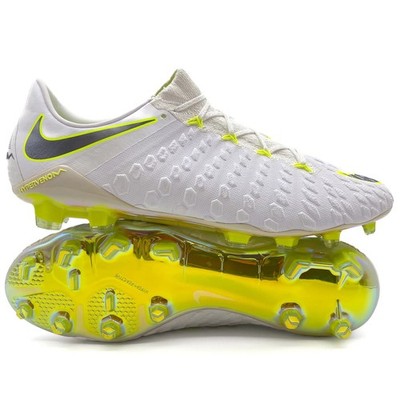 Nike Hypervenom Phantom 3 FG ELITE 'Just Do It - White/Volt LIMITED EDITION'