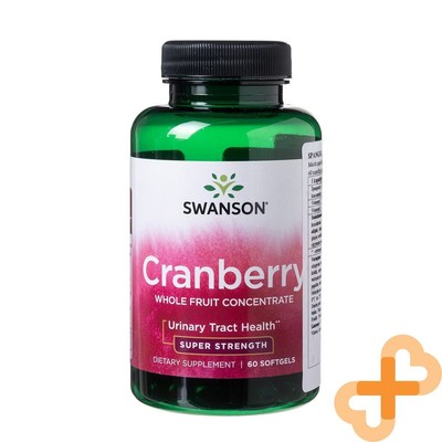SWANSON Cranberry Concentrate Urinary Tract Health Supplement 60 Softgels