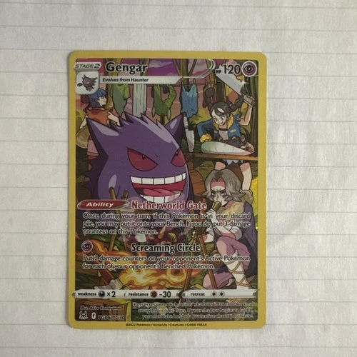 Pokemon Gengar TG06/TG30 Swsh11: Lost Origin Trainer Gallery Holo Near Mint