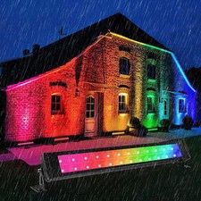 48W 48LEDs UV Black Light Wall Washer UV Light Bar Wash Light Stage Lights PMLC