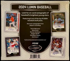 2024 Pulse Lumin Baseball Hobby Box 6 Encased On Card Autographs Per Box