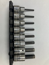 Snap-on 38 Drive Sae Standard Allen Hex Bit Socket 8 Pc Set 18-38 208efay