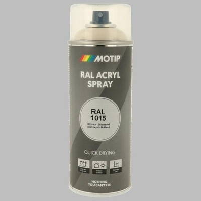 Sprühfarbe Lack Spraydose Motip HG RAL 1015 hellelfenbein 400ml 07062
