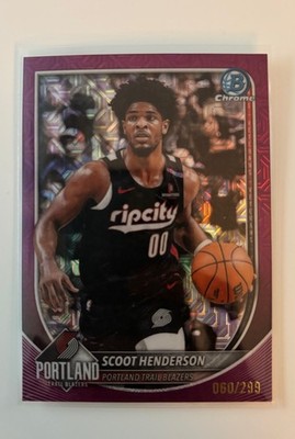 Topps Scoot Henderson Bowman Chrome Magenta Refractor #BCV-109  60/299