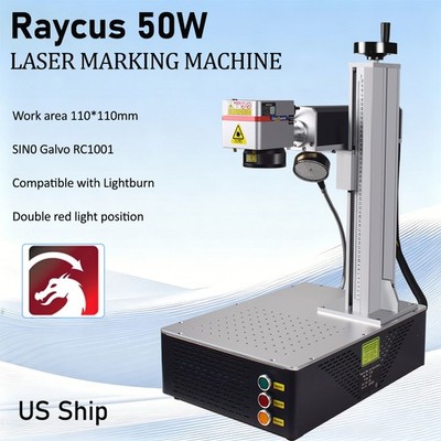 Raycus 50W Fiber Laser Marking Machine Metal Laser Engraver BJJCZ LV7 board US