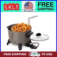 Presto Big Kettle Ceramic Deep Fryer/Multi-Cooker, 06026 New