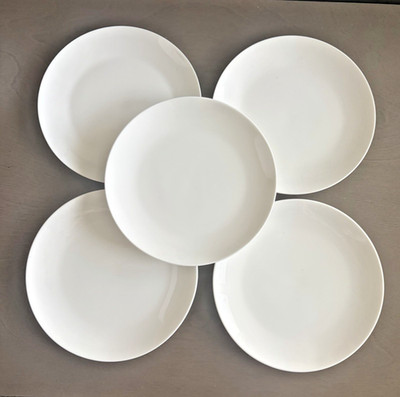 Maxwell & Williams White Basics  Salad Plates  7 1/2 in_ Porcelain _Price for 5