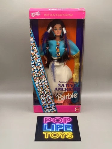 Vintage 1993 Mattel Dolls of the World “Native American Barbie” #11609 *NRFB*