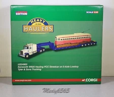 Corgi Kenworth W925 Hauling PCC Streetcar On 5-Axle Scale 1/50