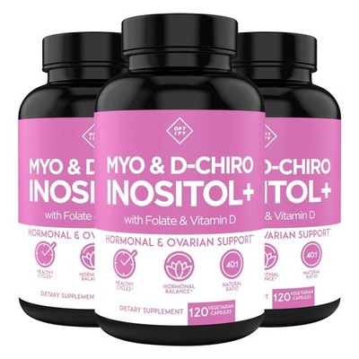 Optify Myo & D-Chiro Inositol - Vitamin D3, Folate - Hormone & Ovarian Support