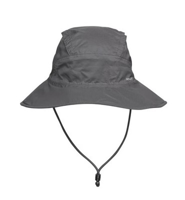 Decathlon Forclaz Waterproof Hiking Hat Wide Brim Ripstop UPF Black 56 - 58cm
