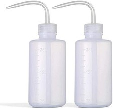 Wash Bottle 2pcs 250ml/8oz Safety Bottles Watering Tools, Economy Plastic