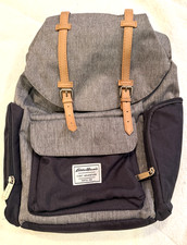 Eddie Bauer First Adventure Places  Spaces Legend Backpack Grey Diaper Bag READ