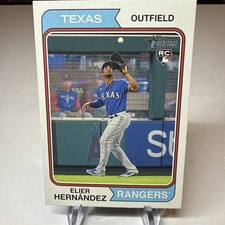 2023 Topps Hertiage Baseball Rookie #78 Elier Hernandez Rangers