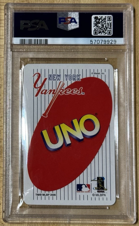 Derek Jeter PSA 10 Pop 3 2006 Yankees Uno Green Skip Yankees Mattel ⚾️ - Image 2 of 4