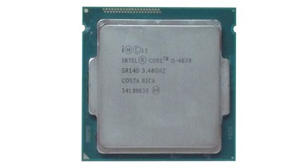 Intel Core i5-4670 3.4 GHz LGA 1150 5 GT/s Desktop CPU Processor SR14D
