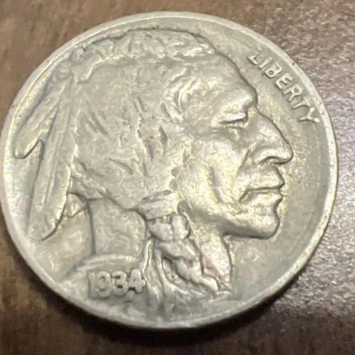 1934 Buffalo Nickel Full Date, Actual Coin, GoodDeal Checkout All My Buffaloes