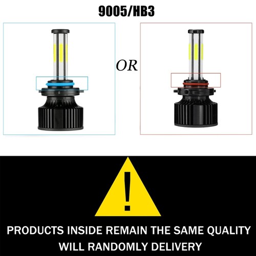 6-sides H11 9005 Combo LED Headlight Bulbs High Low Beam Conversion Kits 6500K - Picture 2 of 15