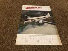 AC63 AEROPLANE MAGAZINE COVER PAGE 11X8 DE HAVILLAND HERON