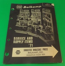 1971 NAPA Balkamp BA71-2 Service Supply Parts Gas Tools Cars Trucks Gas Engines