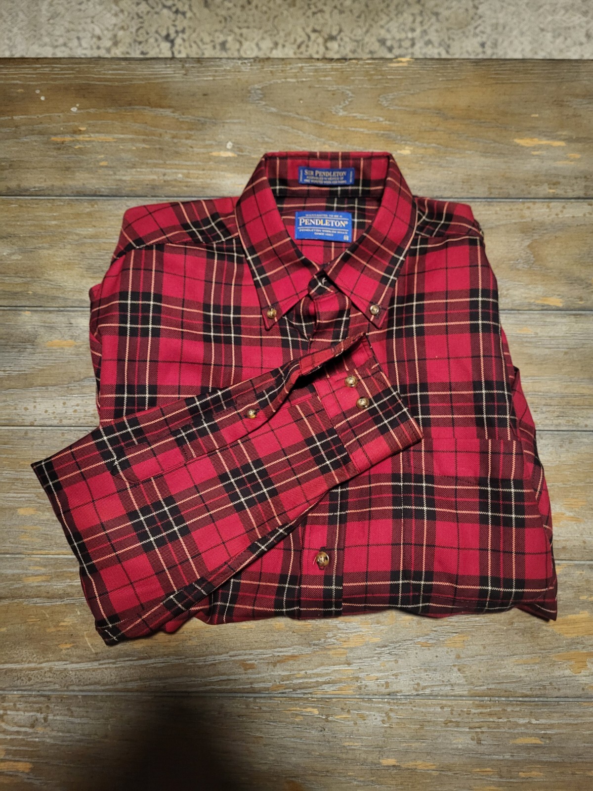 Pendleton Men Medium 100% Wool Button Down Shirt … - image 1