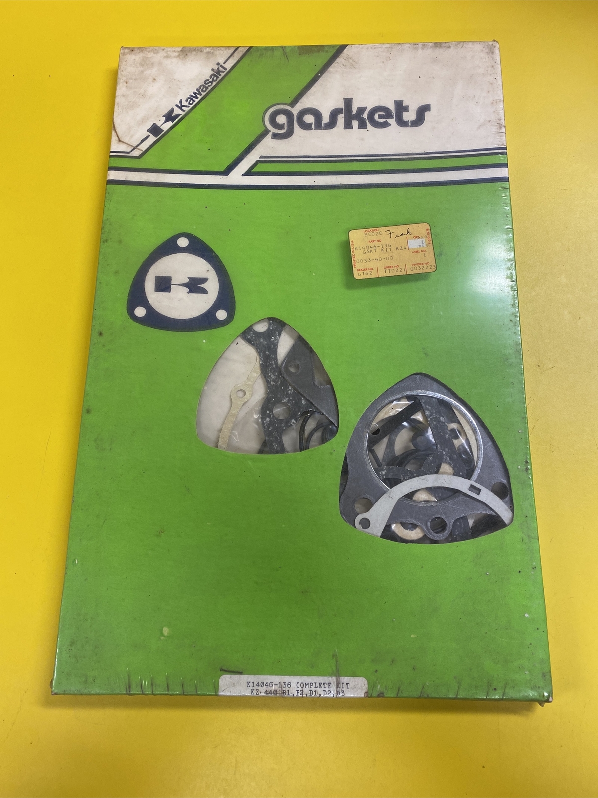 NOS OEM Kawasaki Complete Gasket Kit Set KZ440 K14046137 B1 B2 D1 D2