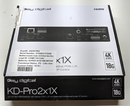 KD-Pro2x1X 2 Input Pro Series HDMI Auto Switcher | eBay