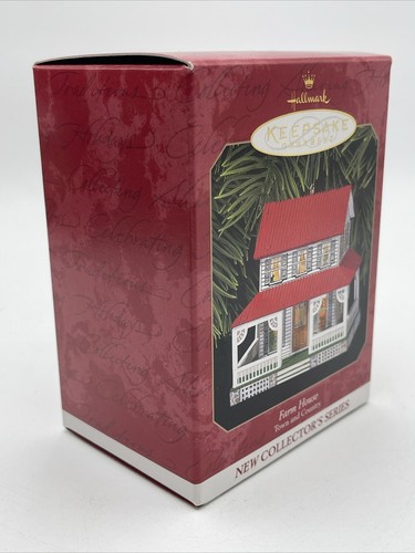 1999 Hallmark Keepsake Ornament Farm House Town and Country Series #1 - Picture 4 of 11
