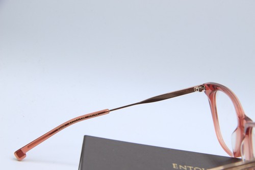 NEW ENTOURAGE OF 7 FLORA 07-23 PINK GOLD AUTHENTIC EYEGLASSES W/CASE 51-17 - Picture 3 of 4