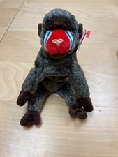 TY Beanie Baby Cheeks Baboon Monkey plush Retired P.E. Pellets 1999 Rare