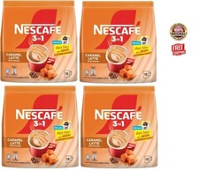 NESCAFE 3 in 1 Latte Caramel Instant Coffee 60 sticks 4-pack Free Shipping