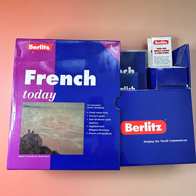 Berlitz French Today Language Course   Complete Set with Books & Cassette Tapes