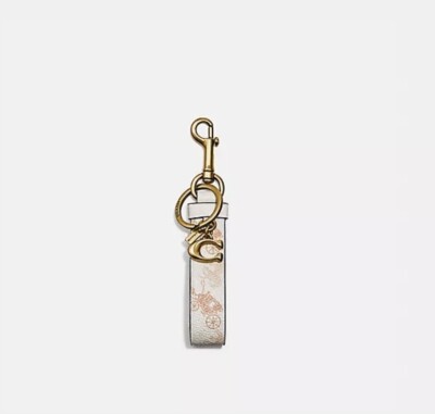 Brand New Coach Horse & Carriage Print Loop Bag Charm