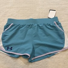 Girls Under Armour Lightweight Fly By Shorts 1361243 Youth XL BRAND NEW Blue